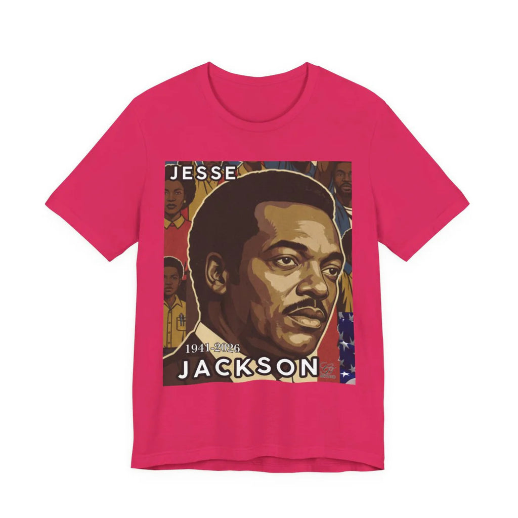 Historical Jesse Jackson Legacy Tribute with Titled 1941-2026 Afro Style Unisex