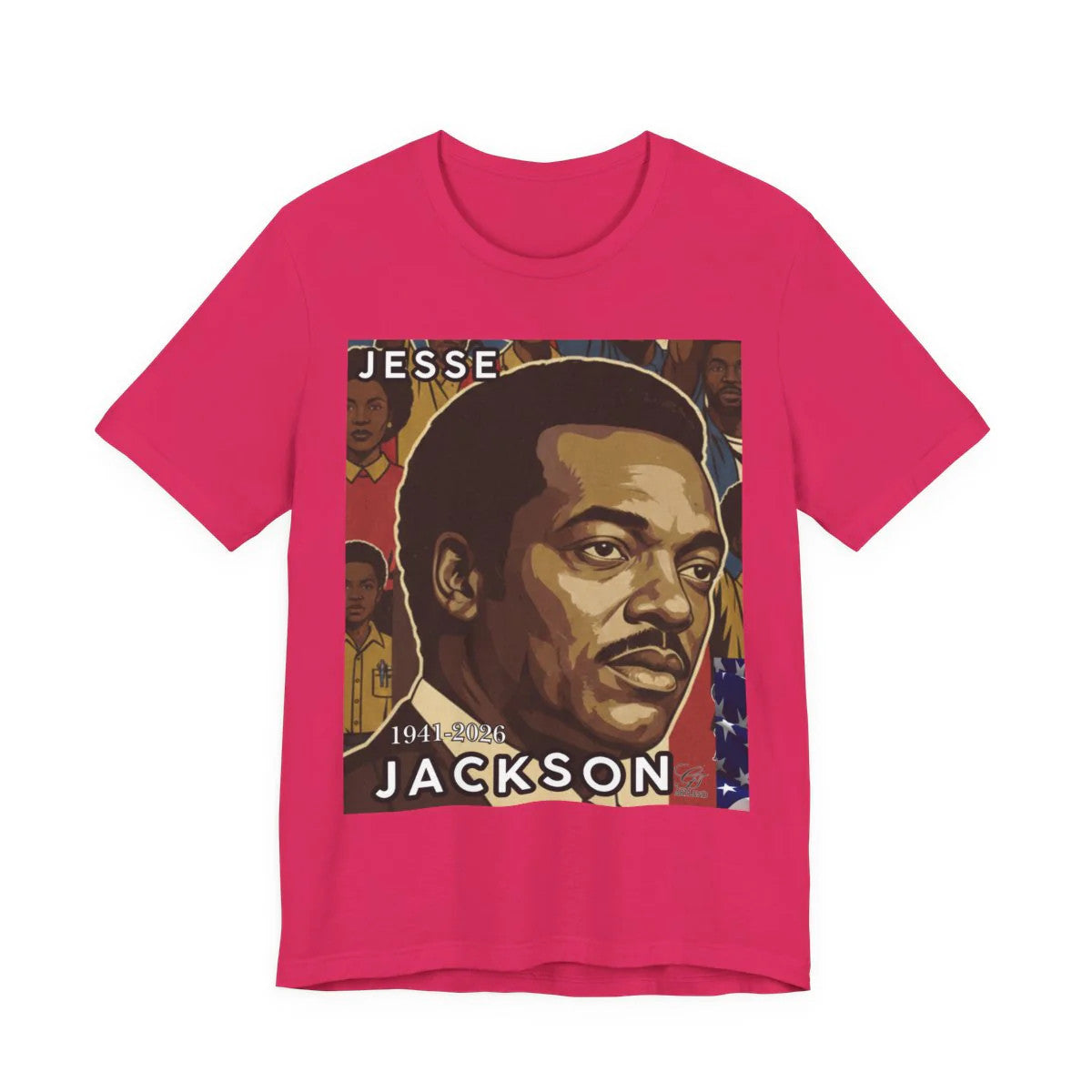 Historical Jesse Jackson Legacy Tribute with Titled 1941-2026 Afro Style Unisex