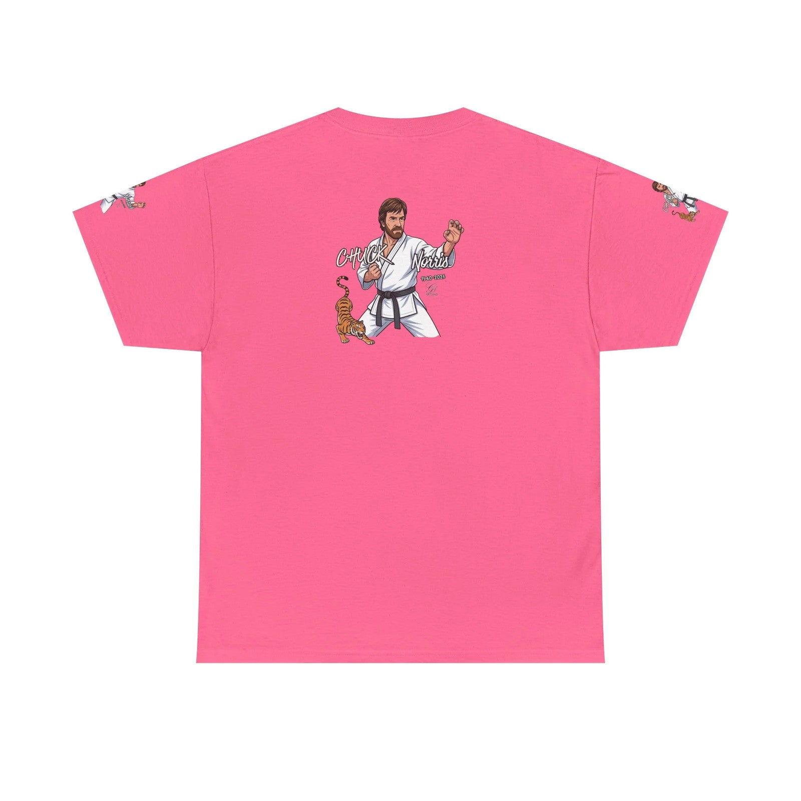 Chuck Norris Karate Pose T-Shirt | Tiger Illustration, Martial Arts Tee by GT