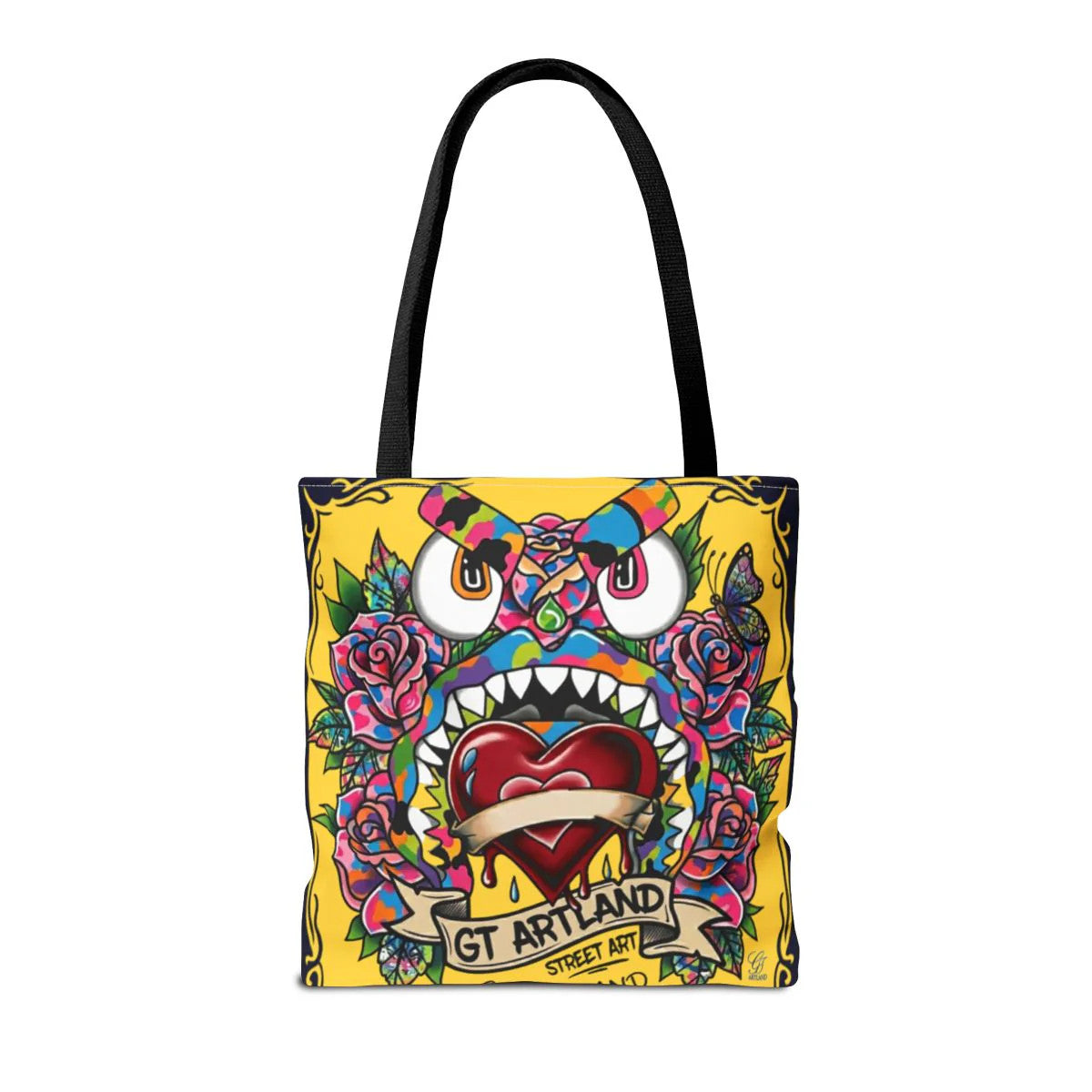 Colorful Gape Tattoo Monster Heart Tote Bag Designer Lucky Gold Edition |
