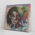 Joka Harley Twin Flame 2 Face Character Ebony Collector's Edition Square Canvas