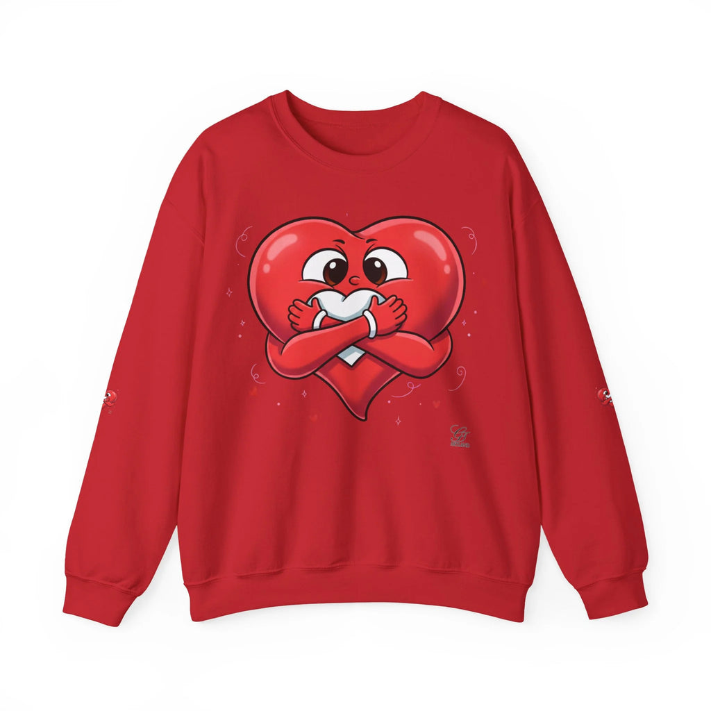 Cute Heart Holding Heart Unisex Heavy Blend™ Crewneck Sweatshirt by GT Artland