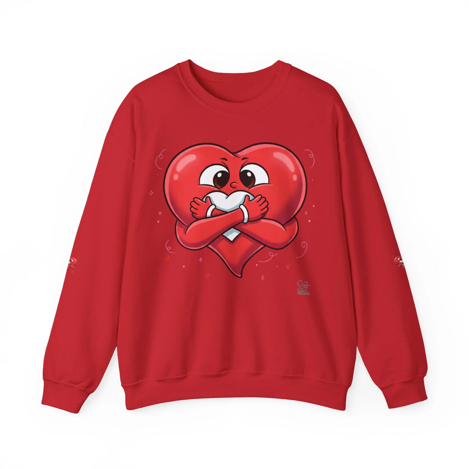 Cute Heart Holding Heart Unisex Heavy Blend™ Crewneck Sweatshirt by GT Artland