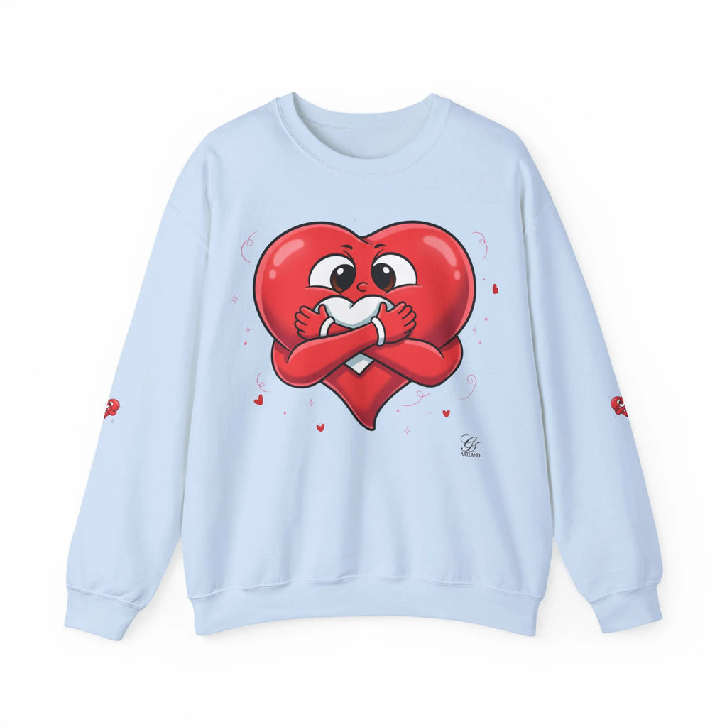 Cute Heart Holding Heart Unisex Heavy Blend™ Crewneck Sweatshirt by GT Artland