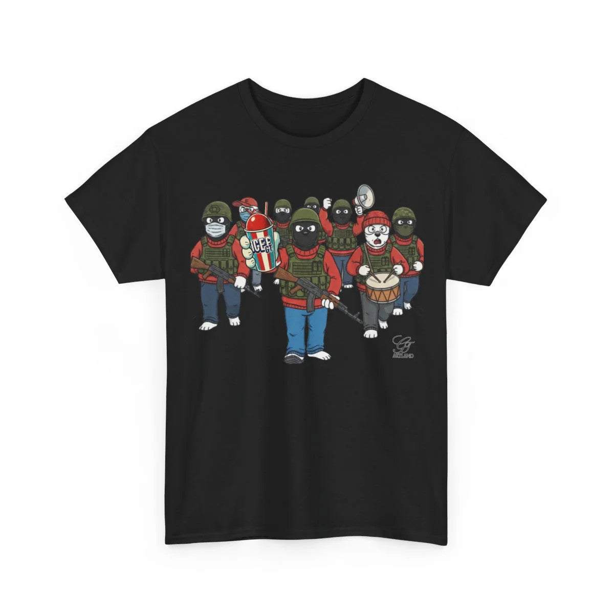 ICE Protesting Unisex Heavy Cotton Tee BY GT ARTLAND