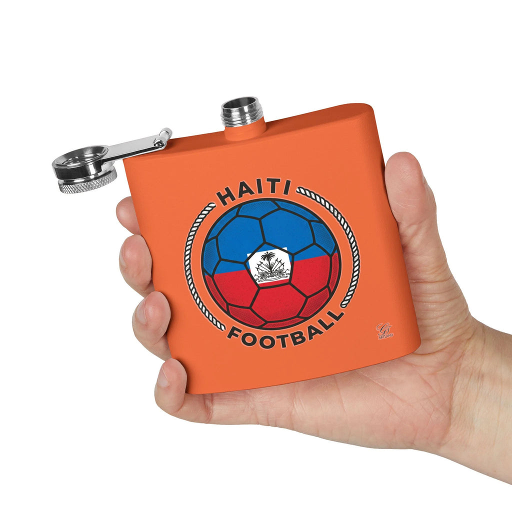 Haitian Football 6oz Stainless Steel Soccer Ball Flask