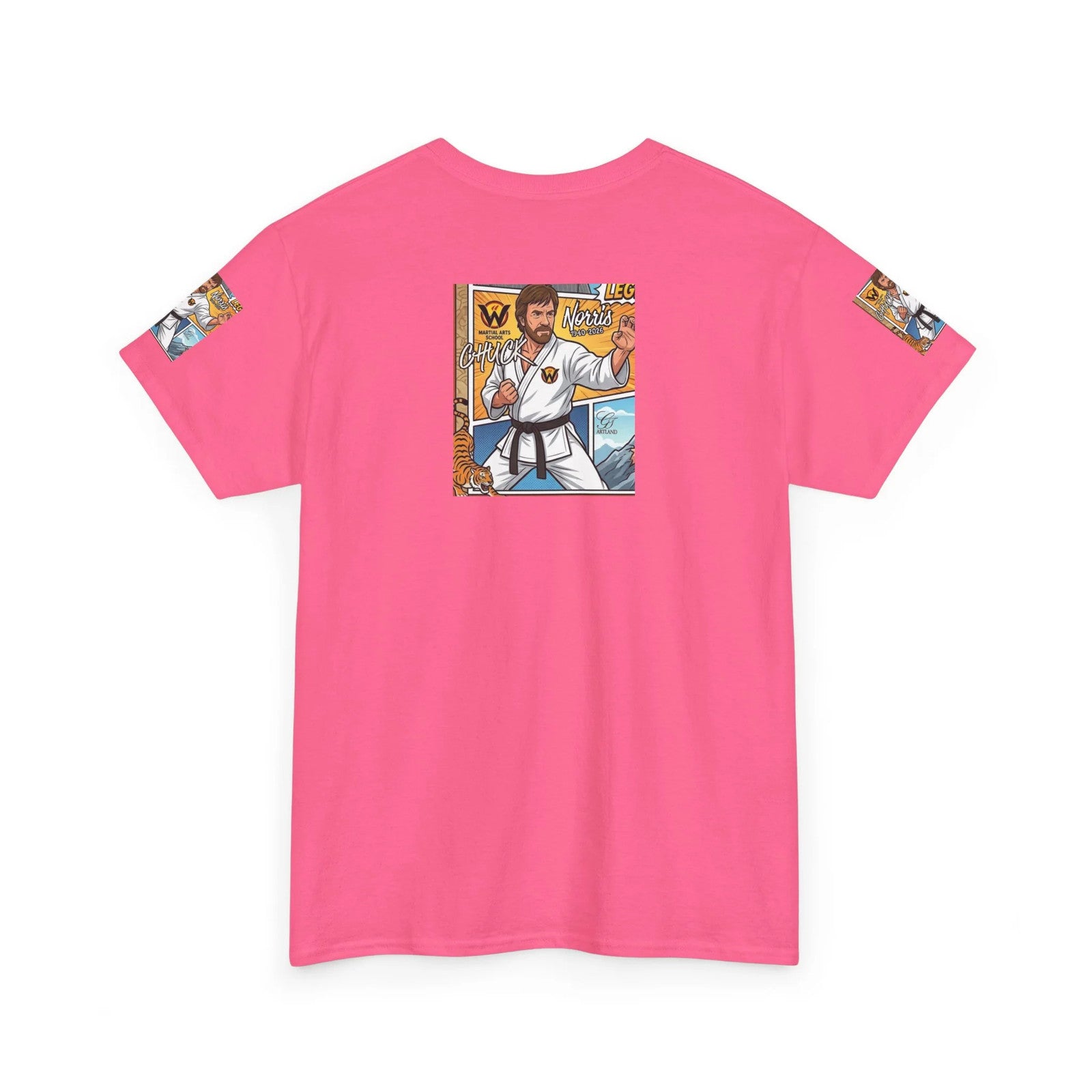 Chuck Norris Legend Karate Master Illustration Tee | Martial Arts Graphic
