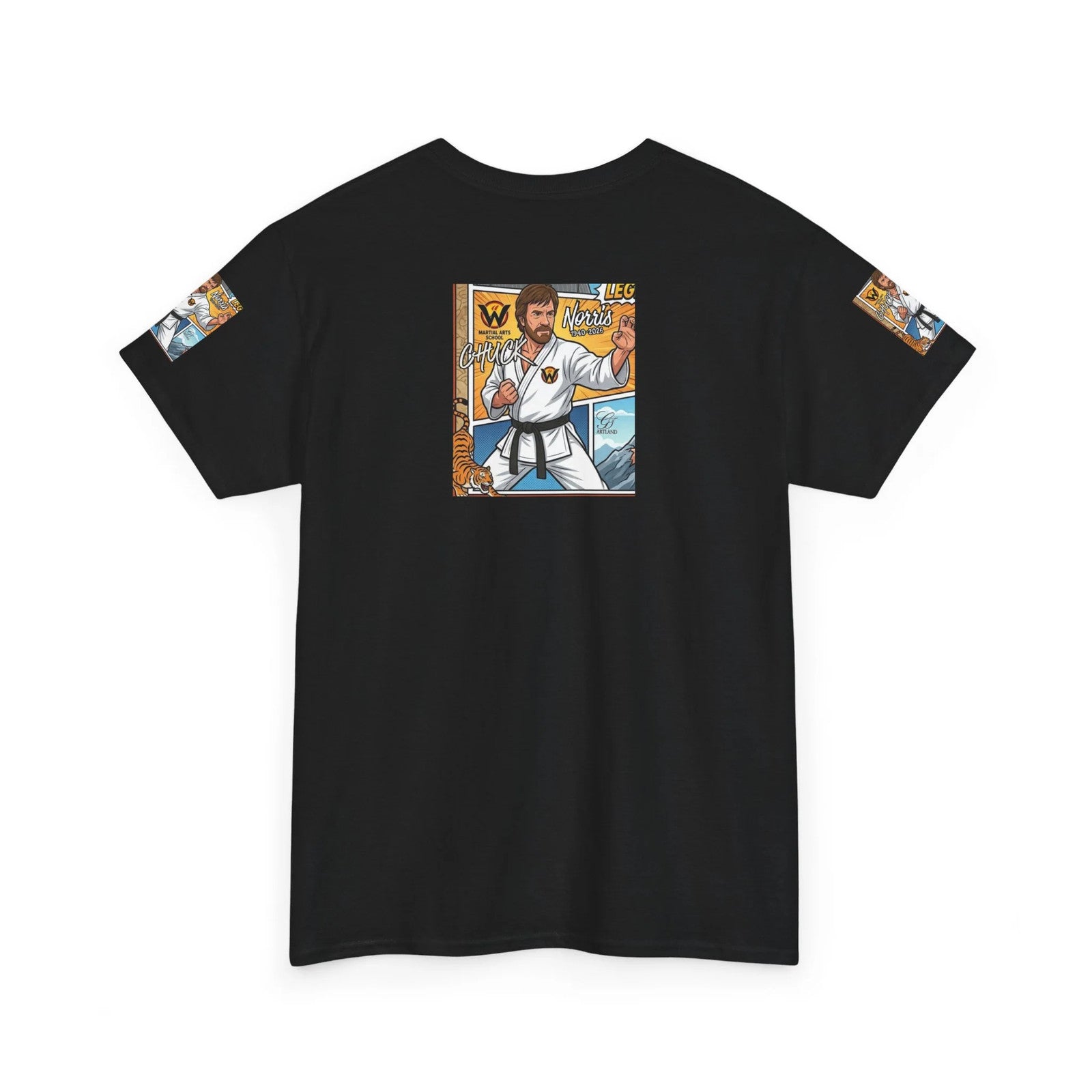 Chuck Norris Legend Karate Master Illustration Tee | Martial Arts Graphic