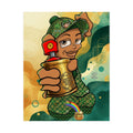 Spray Can Kid "Lucky Art" Edition Urban Toon Matte Vertical Posters by GT