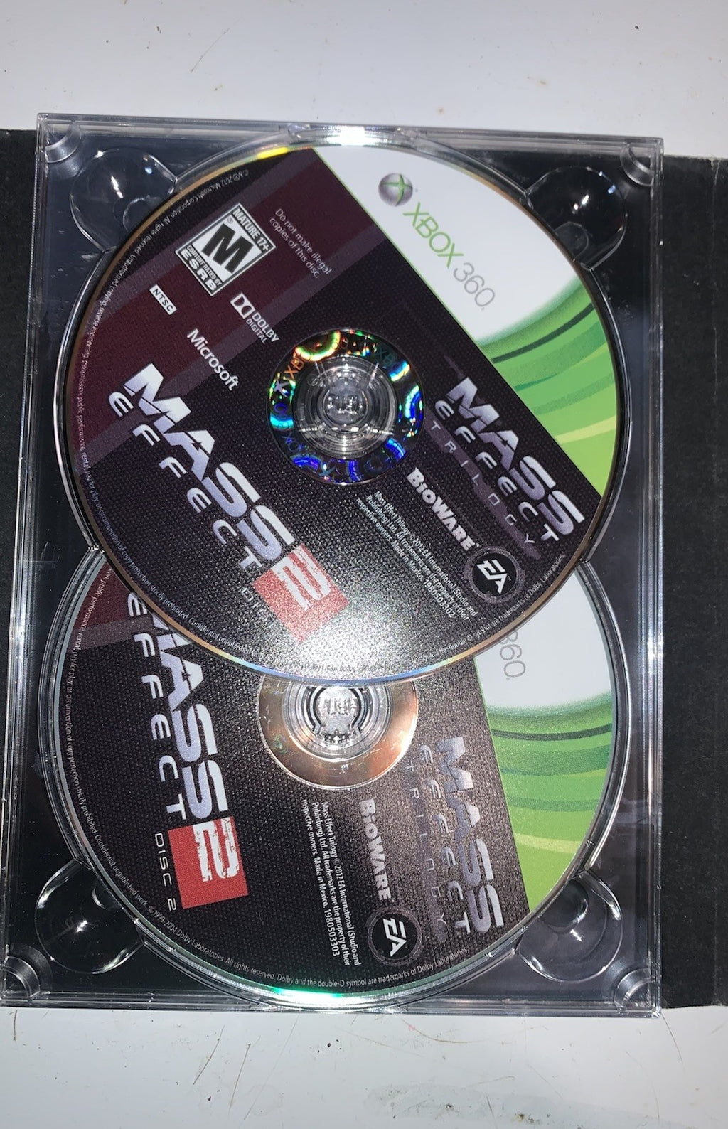 Xbox 360 Games - Mass Effect Trilogy Microsoft N7 5 Discs