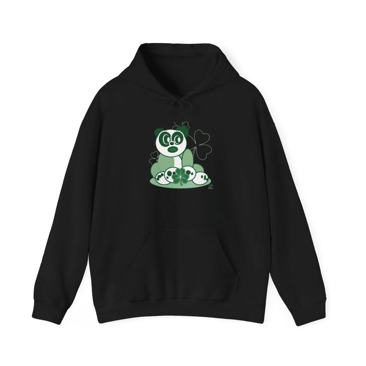 Green PAnda Urban Style Shamrock St PAtricks Theme Unisex Heavy Blend™ Hooded