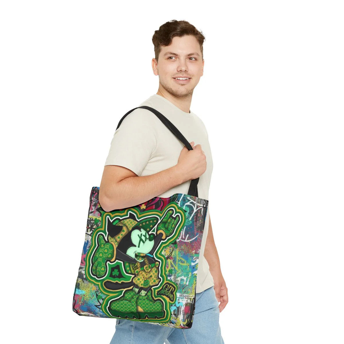 Designer Mouse Urban Legend Splash Tote Bag Designer | All-Over Print by GT