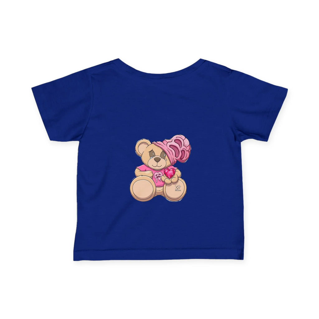 Teddy Bear with Heart Tees Infant Tee | Cute Pink Bear Baby Shirt by GT Artland