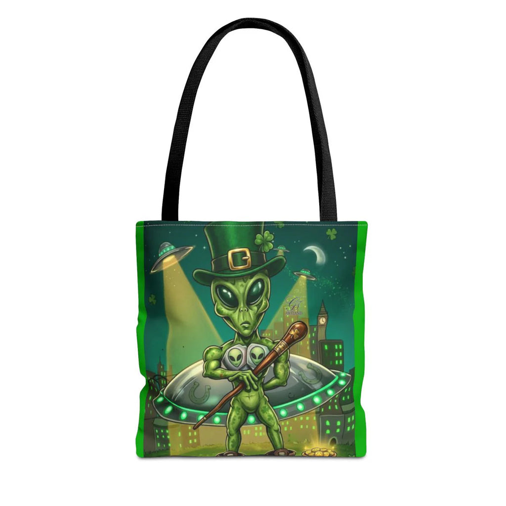"Lucky Art" Urban Shamrock Designer Alien UFO Graffiti St. Patrick Theme