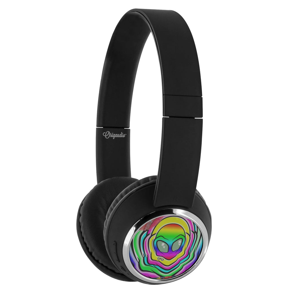 Electric UFO Rainbow Designer Beebop Headphones by GT Artland