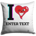 I ️ "Any Text" Personable Customizable Pillows by GT Artland