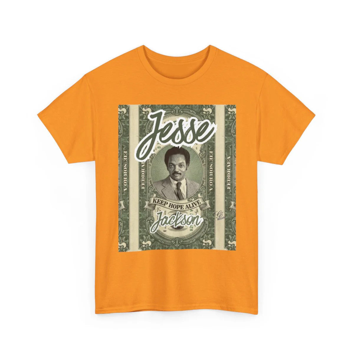 Jesse Jackson Dolla Billin Designer Gear Unisex Heavy Cotton Tee by GT Artland
