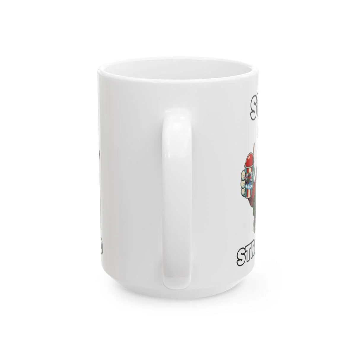 STAY STRAPPED Ceramic Mug, (11oz, 15oz) by GT Artland
