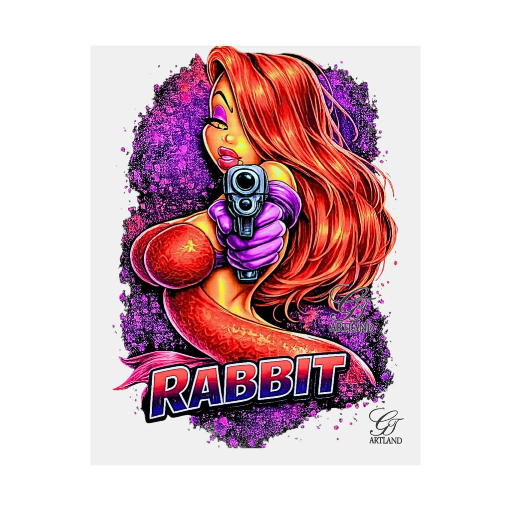 Red-Haired Vixen Rabbit Poster | Matte Vertical Posters by GT Artland
