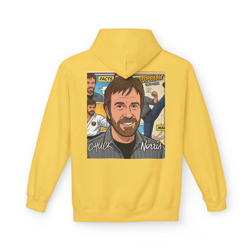 Chuck Norris Portrait Hoodie | Martial Arts Comic Illustration by GT Artland
