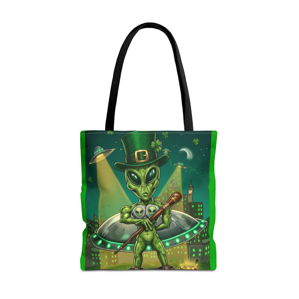 "Lucky Art" Urban Shamrock Designer Alien UFO Graffiti St. Patrick Theme