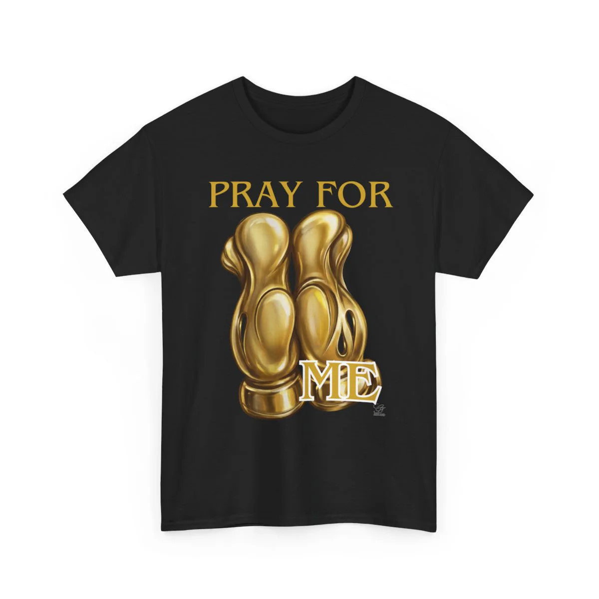 Pray For Me Gold Mikki Edtion Urban City Swag Unisex Heavy Cotton Tee by GT