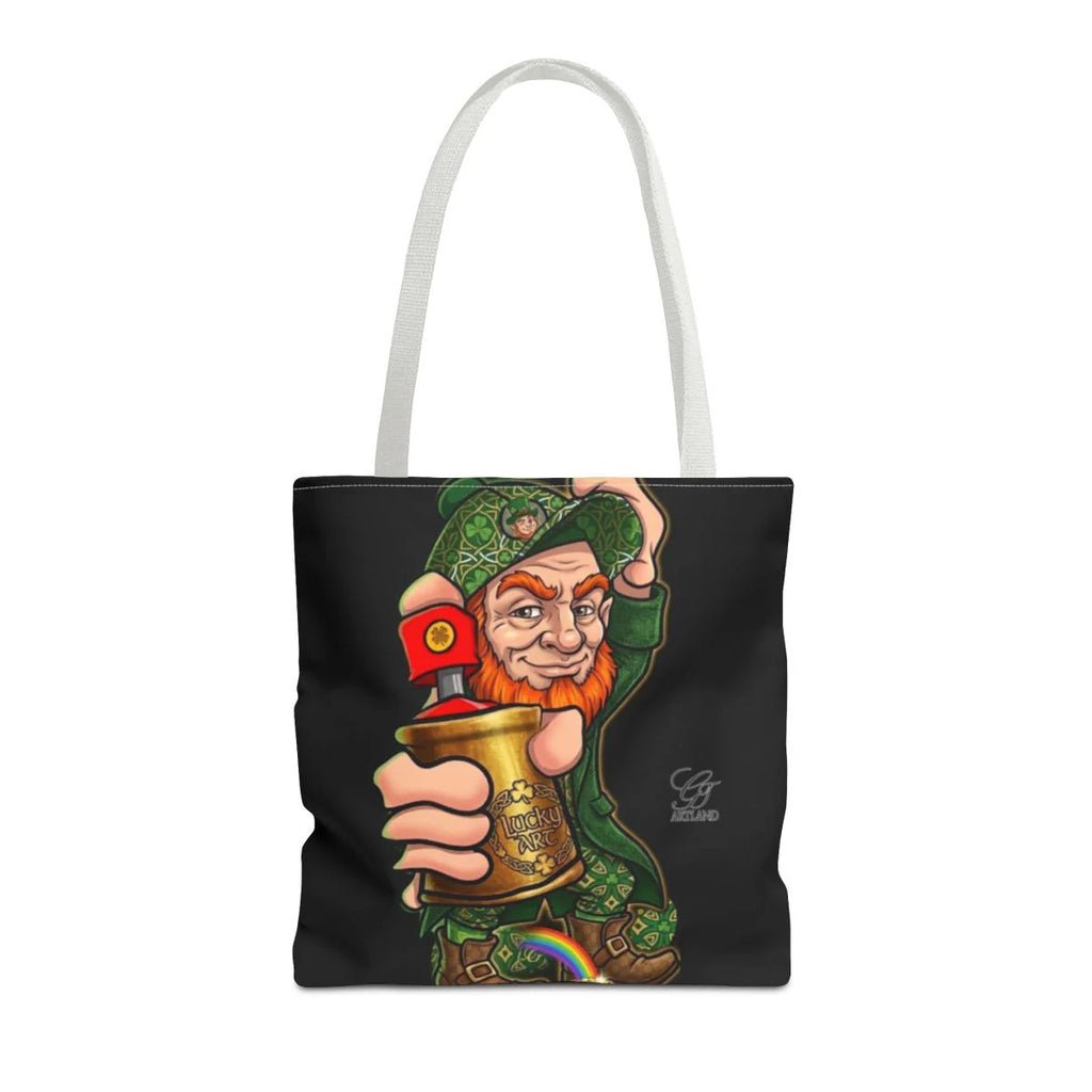 Spray Can Leprechaun Designer Tote Bag by GT Artland
