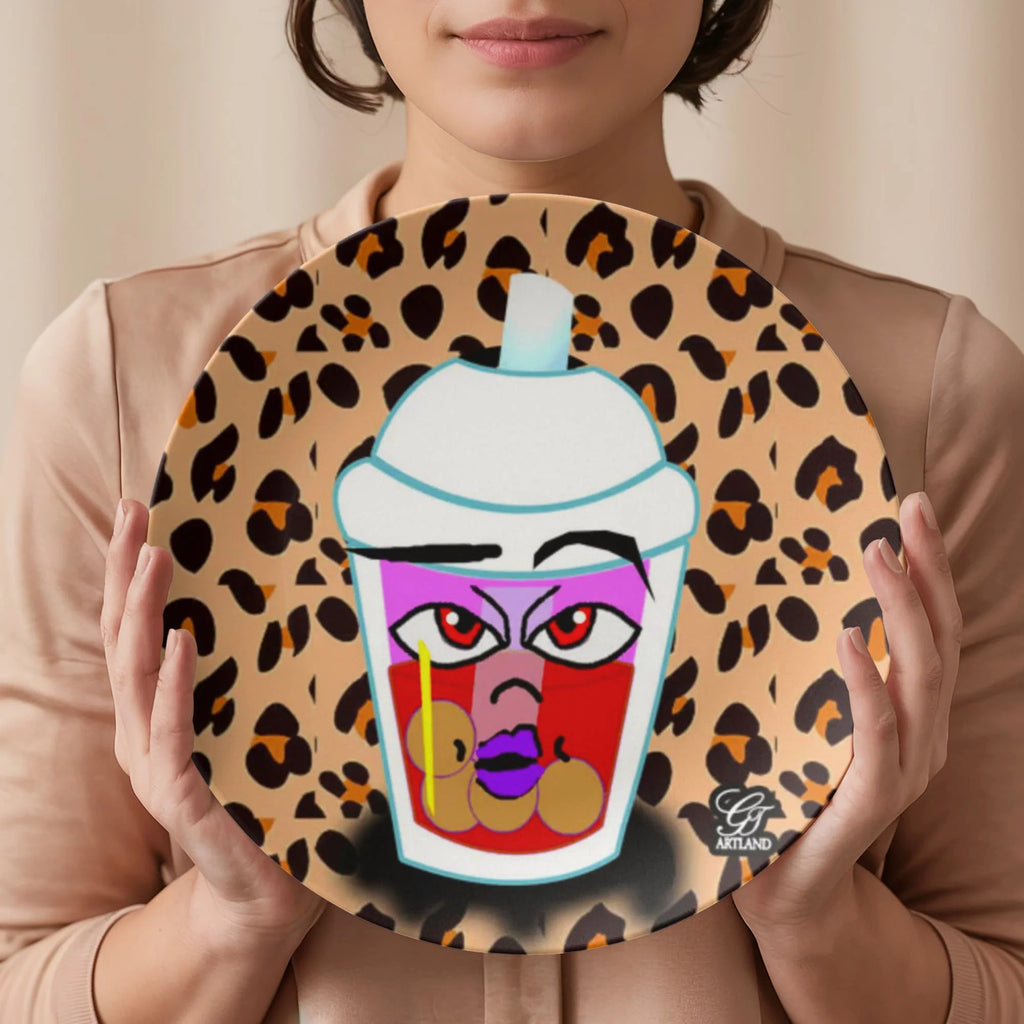 Bubble Tea GT #10 10” Plate by GT Artland