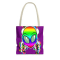 UFO Gape Gator Fatigue Designer Bite Tote Bag (AOP) by GT Artland