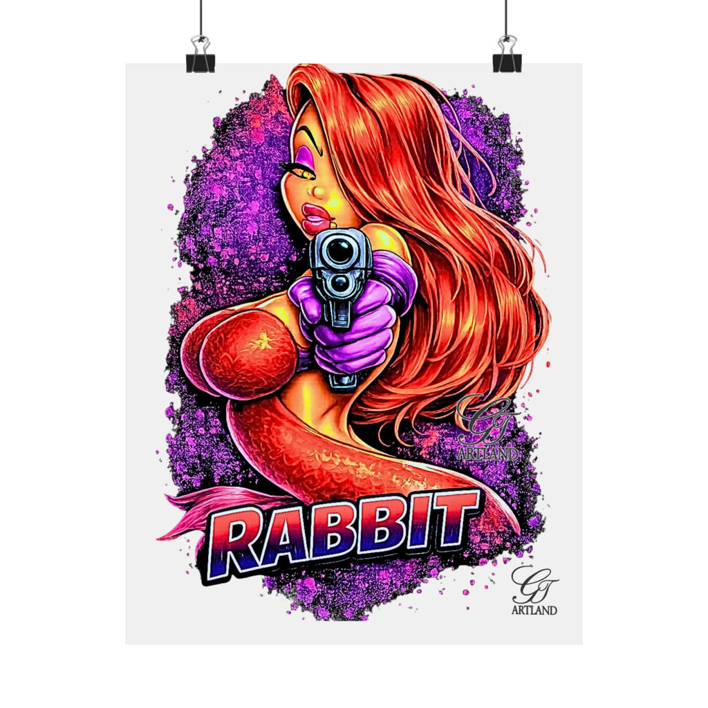 Red-Haired Vixen Rabbit Poster | Matte Vertical Posters by GT Artland