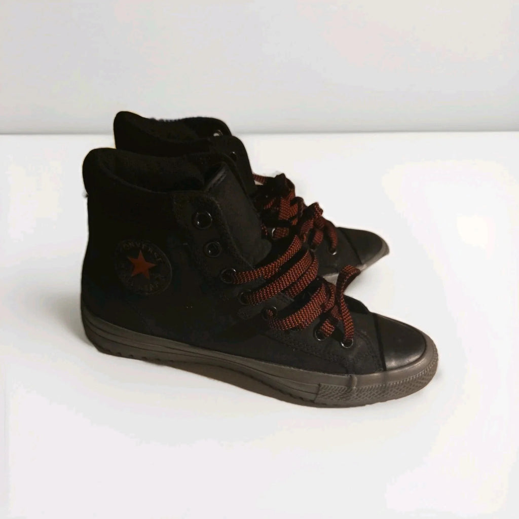 Converse Chuck Taylor All Star Boot PC Hi 153672C Mens Size 7.5 Black/Red