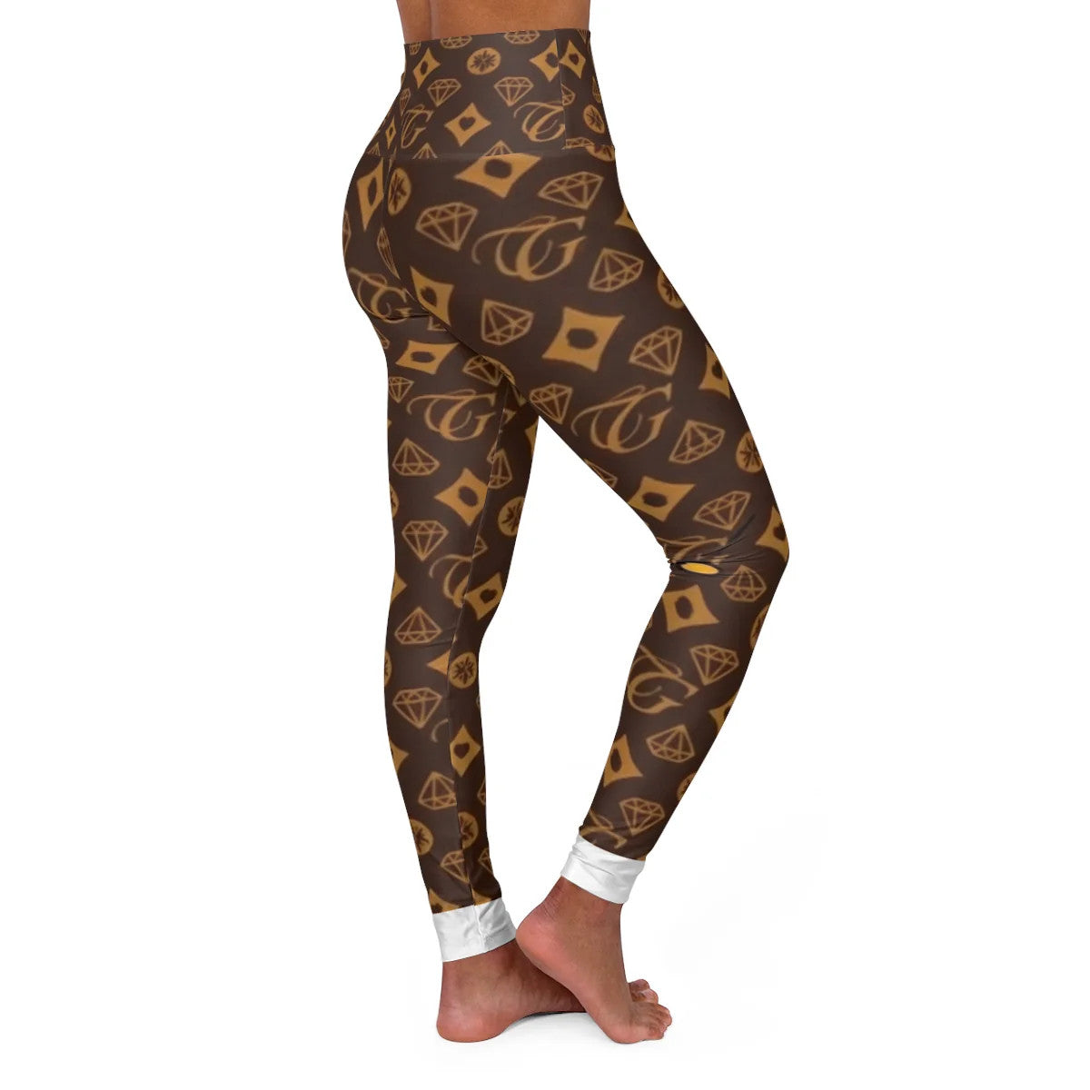 Ebony Luxury Designer GT Urban Fashion High Waisted Yoga Leggings by GT Artland