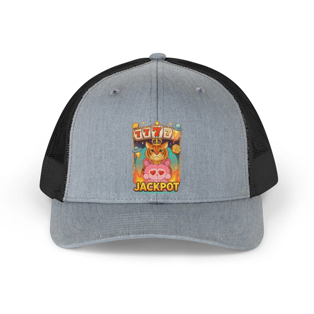 Jackpot Catz "777" Designer Trucker Retro Hat by GT Artland