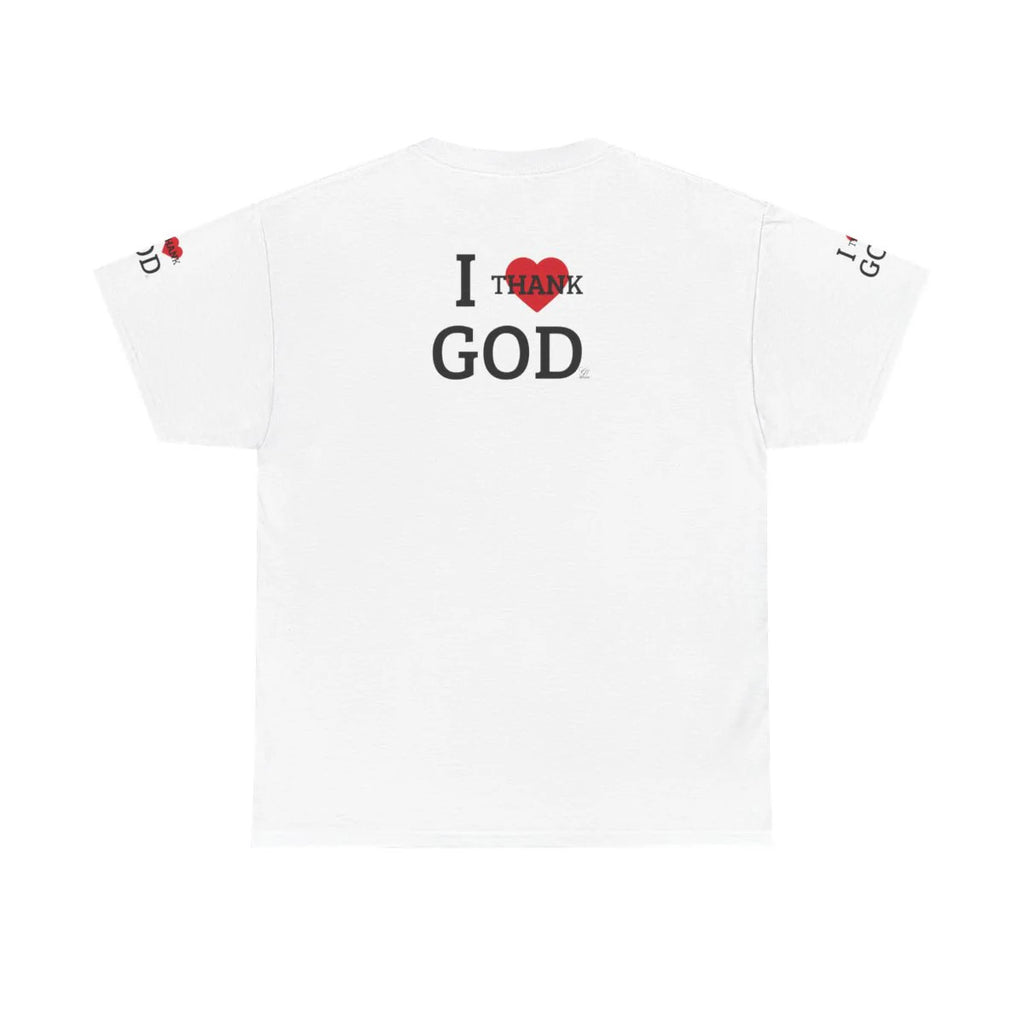 I Thank God Unisex Heavy Cotton Tee by GT Artland