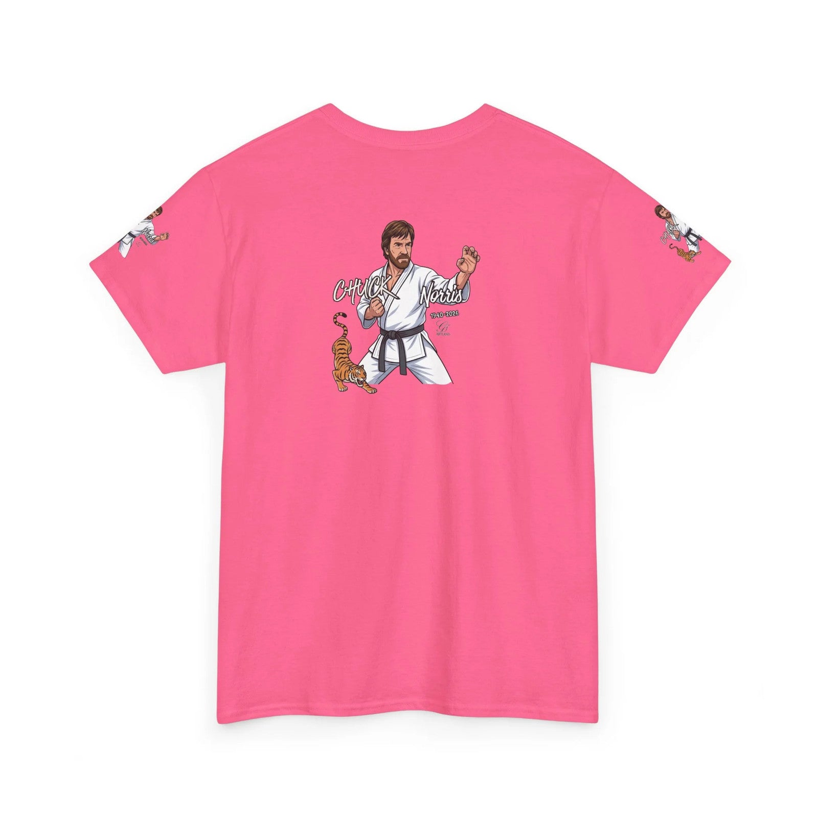 Chuck Norris Karate Pose T-Shirt | Tiger Illustration, Martial Arts Tee by GT
