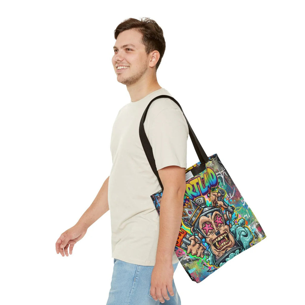 Spray Can King Art God Designer Tote Bag Designer | All-Over Print by GT Artland