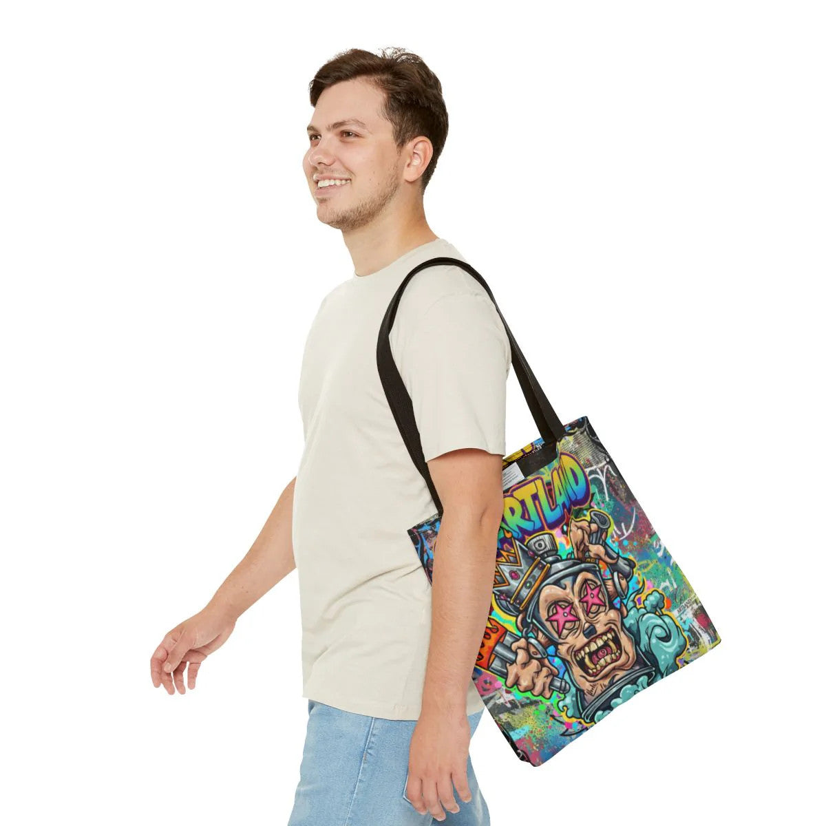 Spray Can King Art God Designer Tote Bag Designer | All-Over Print by GT Artland
