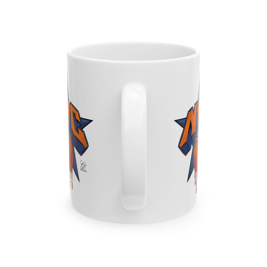 NYC Dripping Basketball mug | Ceramic Coffee Mug by GT Artland