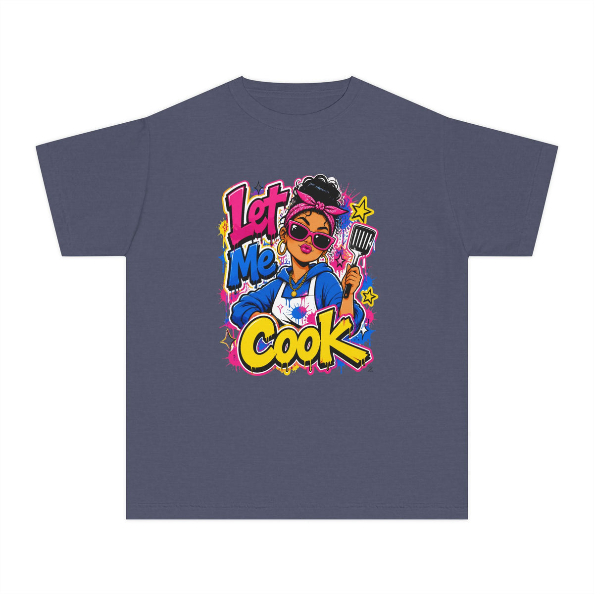Let Me Cook Cartoon Chef Youth T-Shirt