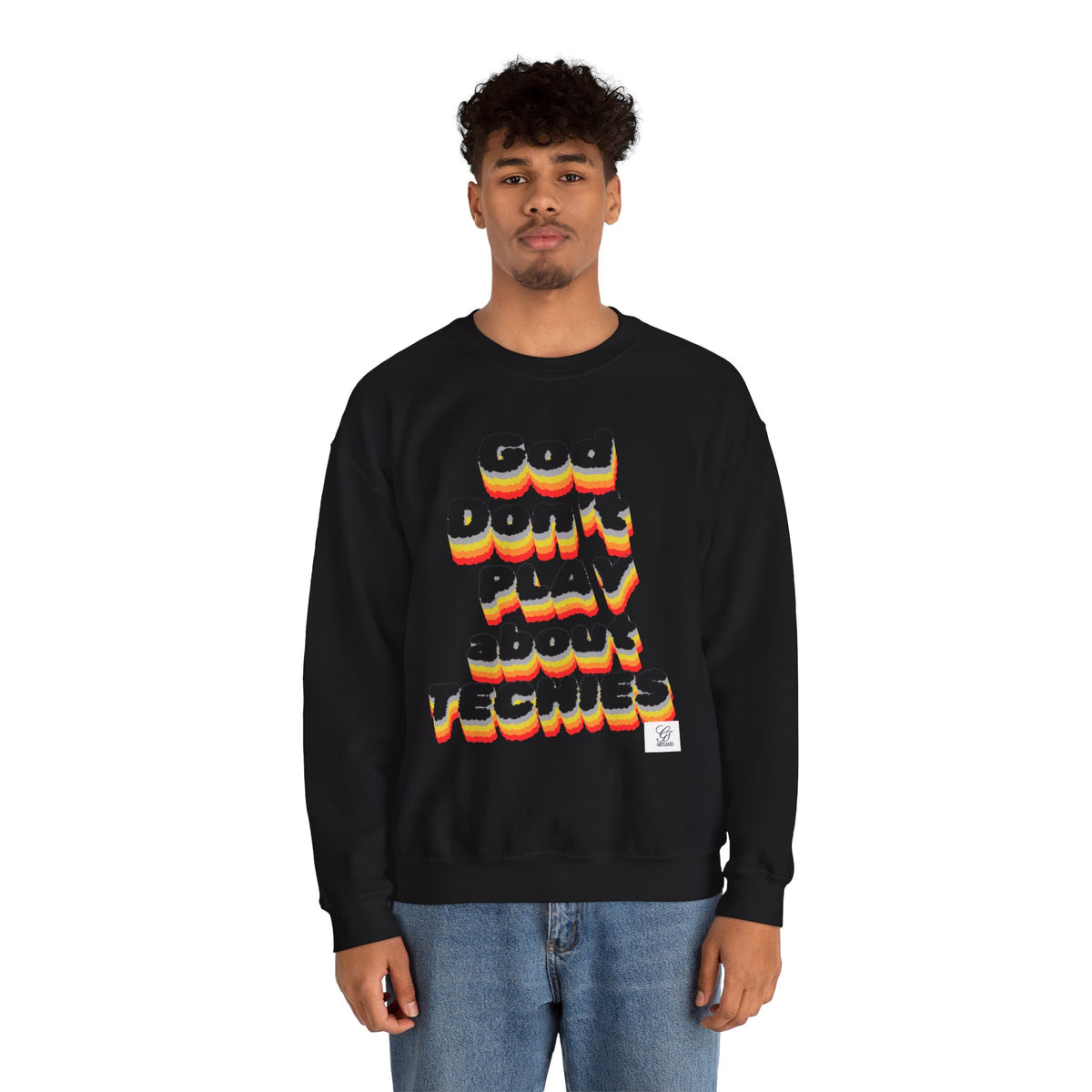 God Don't Play About Techies Unisex Crewneck Sweatshirt