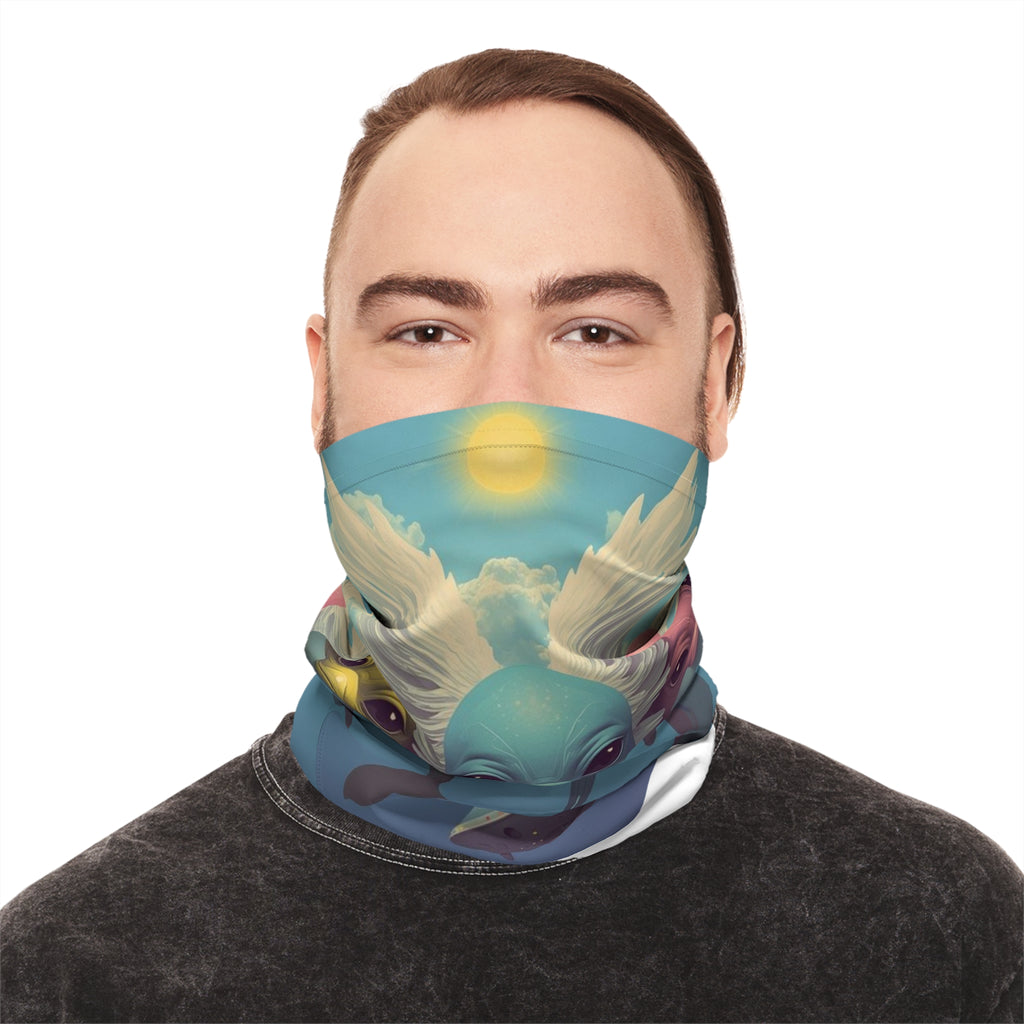 Pastel Dolphin Scenic Neck Gaiter |  Face Mask