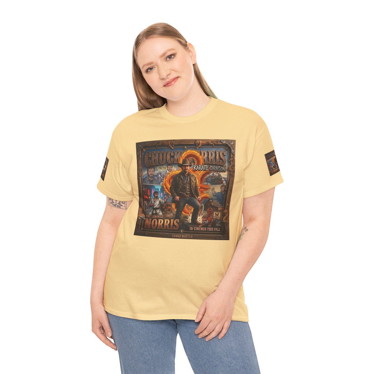 Retro Action Movie Poster T-Shirt | Vintage Fighter Hero Tee