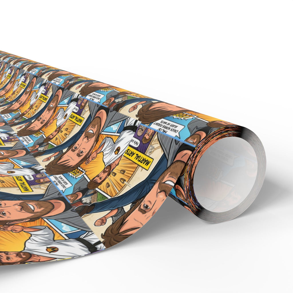Chuck Norris Comic Strip Wrapping Paper