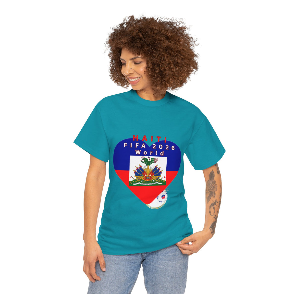 Heart of The Haitian Flag Tee
