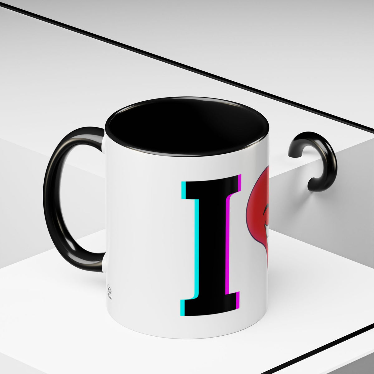 Winking Heart Graphic Mug | Accent Coffee Mug 11oz 15oz
