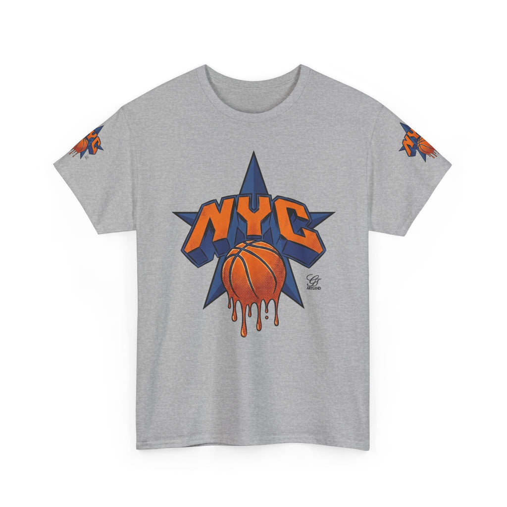 NYC Dripping Basketball Star Tee | Sports City Graphic Shirt by GT Artland