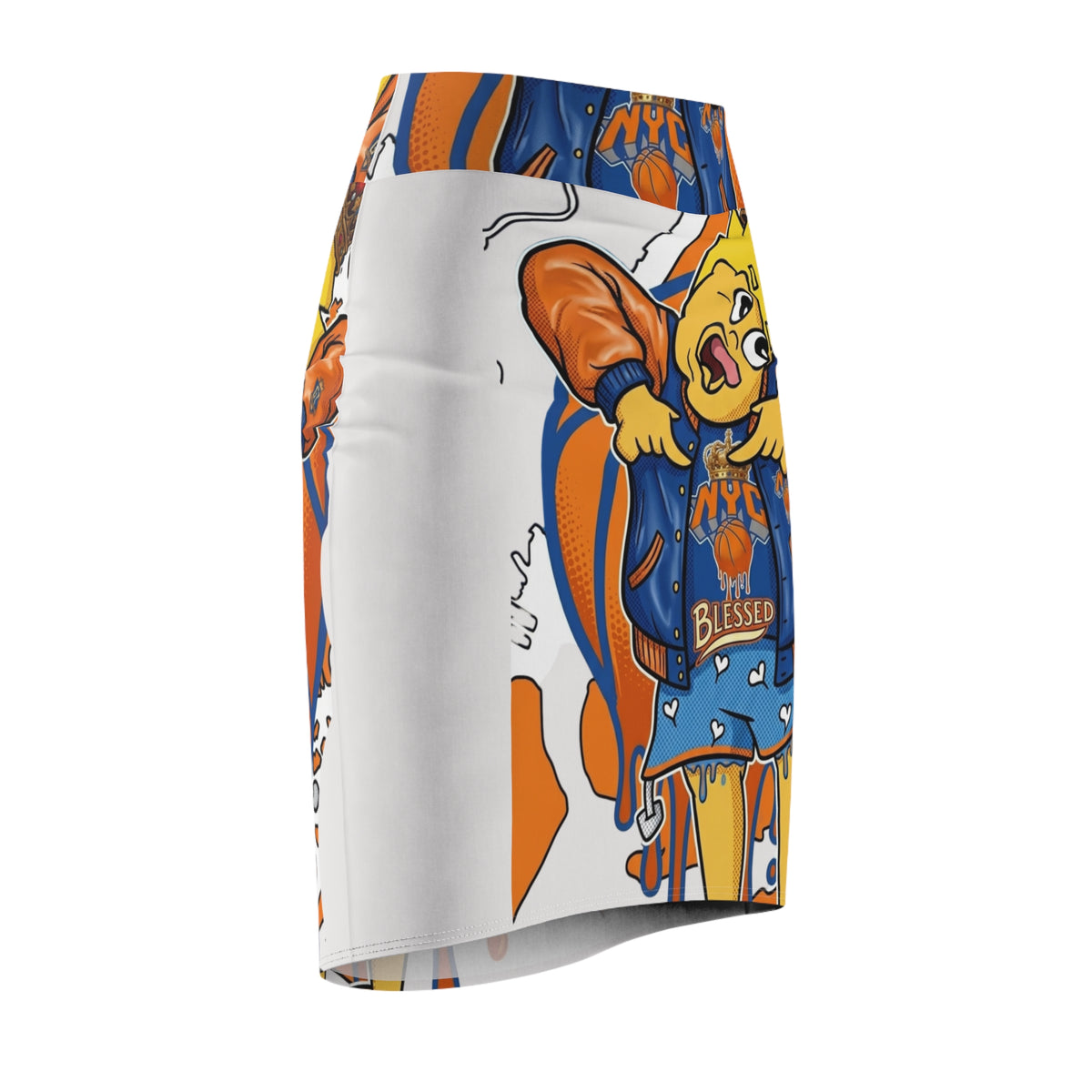 Copy of Cartoon Cheerleader NYC Graphic Pencil Skirt by GT Artland