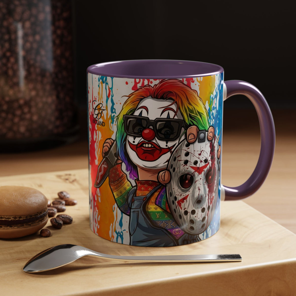 Rainbow Slasher Color Drip Designer GT Soldier Edition | Accent Coffee Mug 11oz 15oz