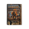Chuck Norris Retro Poster Spiral Notebook | Ruled Journal
