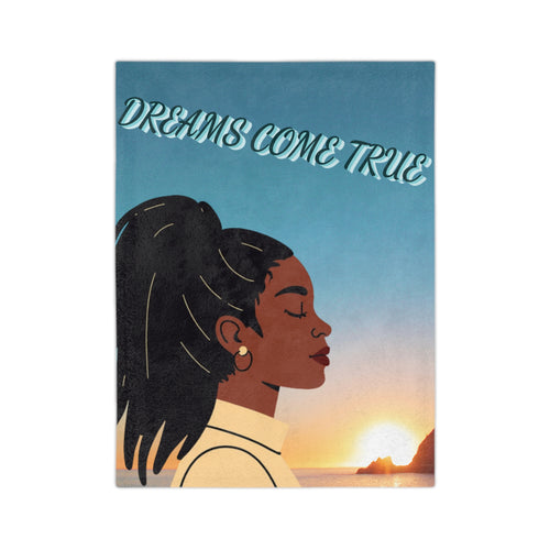 "Dreams Come True"Velveteen Microfiber Blanket - Throw